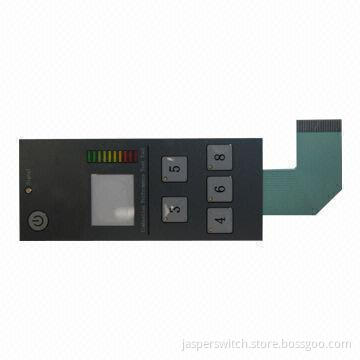 LED membrane switch for power systems with flat cable